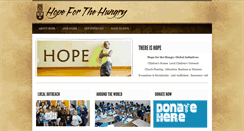 Desktop Screenshot of hopeforthehungry.org
