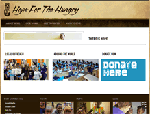 Tablet Screenshot of hopeforthehungry.org